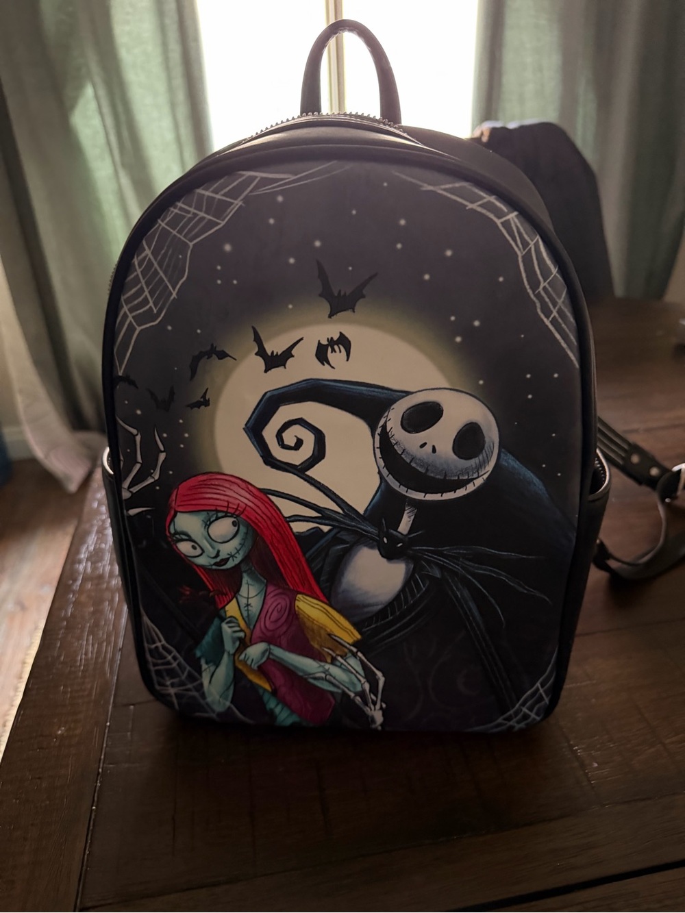 Loungefly The Nightmare Before Christmas Mini Backpack - Black & Yellow Print